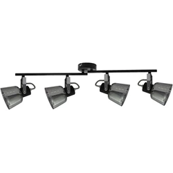 Φωτιστικό Οροφής Avide Maya 4xE14 Θέσεων Μαύρο