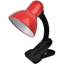 Φωτιστικό Γραφείου Avide Basic Κλιπ Κόκκινο Max 60W