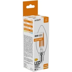 Λάμπα LED Avide Κερί 6.5W E14 Λευκό 4000K Υψηλής Φωτεινότητας