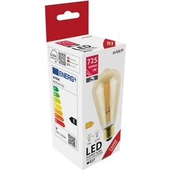 Λάμπα LED Avide ST57 7W E27 360° Θερμό 2500K Dimmable/Κεχριμπάρι