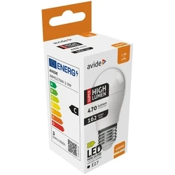 Λάμπα LED Avide Σφαιρική G45 2.9W E27 Λευκό 4000K Super Υψηλής Φωτεινότητας