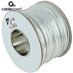 Καλώδιo Cablexpert ALARM 100M ROLL WHITE SHIELDED