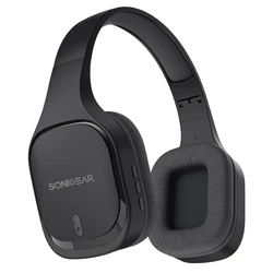 SonicGear Airphone 7 (2025) Wireless/Wired Over‑Ear Headphones – Graphite