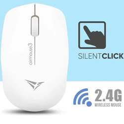 Ποντίκι Ασύρματο Alcatroz SILENT Wireless 2.4G AIR3 WHITE