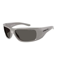Arnette Flipside AN4345-296187 Unisex Sunglasses, Metallic Grey Frame, Dark Grey Lenses, 62/16/125 mm