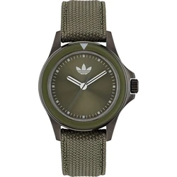 Ρολόι Unisex Adidas Aofh23017 (44mm) Υφασμάτινο Λουράκι Πράσινο