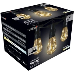 Εξωτερική Γιρλάντα Avide 5m Papaya Θερμό με Δυνατότητα Επέκτασης