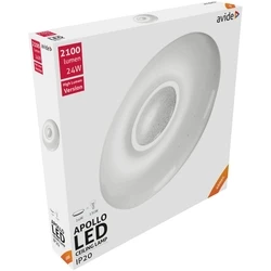 Πλαφονιέρα Οροφής Avide LED Μοντέρνα Apollo 24W 410*70mm Λευκό 4000K