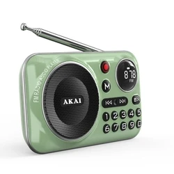Φορητό Ραδιόφωνο Akai APR-500 με Bluetooth, USB, TF, REC, έξοδο ακουστικών και οθόνη  2.5W