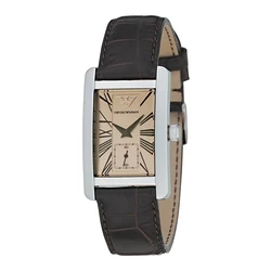 Γυναικείο Ρολόι Armani Ar0155 (25mm) Δερμάτινο Λουράκι Καφέ