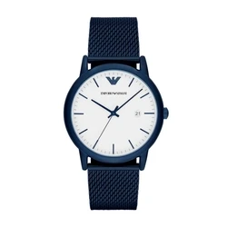 Ανδρικό ρολόι ARMANI AR11025 (43 mm) - Μπλε ανοξείδωτο ατσάλι, λευκό καντράν
