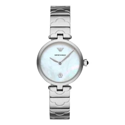 Γυναικείο Ρολόι Armani Ar11235 (32mm) Μεταλλικό Μπρασελέ Ασημί