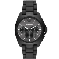 Ανδρικό Ρολόι Armani Ar11412 (42 mm) Μεταλλικό Μπρασελέ Μαύρο