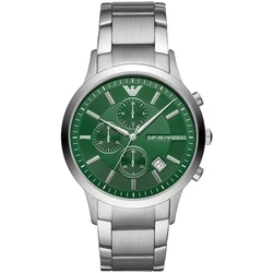 Ανδρικό Ρολόι Armani Ar11507 (43mm) Μεταλλικό Μπρασελέ Ασημί