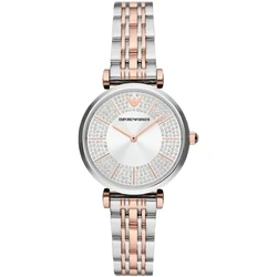 Γυναικείο Ρολόι Armani Ar11537 (32mm) Μεταλλικό Μπρασελέ Ασημί