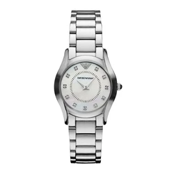Ανδρικό Ρολόι Armani Ar3168 (29mm) Μεταλλικό Μπρασελέ Ασημί
