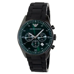 Ανδρικό Ρολόι Armani Ar5922 (43mm) Μεταλλικό Μπρασελέ Μαύρο