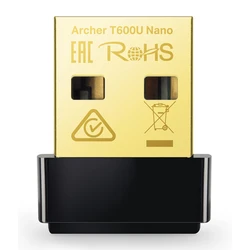 Κάρτα Δικτύου USB TP-Link nano ARCHER-T600UNANO, AC600, Ver. 1.0