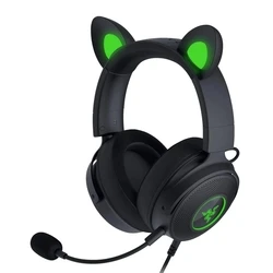 Gaming Headset Razer KRAKEN KITTY V2 PRO - Black - RGB - USB 7.1 Gaming - Kitty, Bear, Bunny Ears
