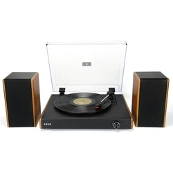 Πικάπ Akai ATT-240SP με Bluetooth, USB, κάλυμμα και ηχεία Hi-Fi  2 x 10 W