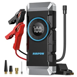 AVAPOW WP2 12V/2000A Battery Jump Starter & Air Compressor, 12000mAh, 150 PSI