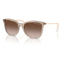 Armani Exchange Γυαλιά Ηλίου AX4151S 836613 – Γυναικεία, Μπεζ Κοκκάλινος Σκελετός, Καφέ Ντεγκραντέ Φακός