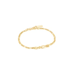 Γυναικείο Βραχιόλι Ania Haie B021-03G (19cm) από Ασήμι Golden