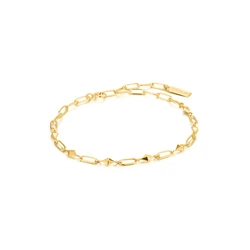 Γυναικείο Βραχιόλι Ania Haie B025-02G (19cm) από Ασήμι Golden