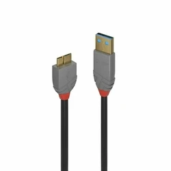 Καλώδιο USB σε micro USB Lindy 36766 Μαύρο 1 m