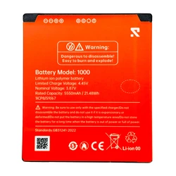Rugone Συμβατή Μπαταρία Αντικατάστασης 5550mAh για Xever 7 Pro