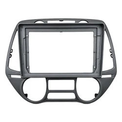 VenCore 3550-0709G - 9" Facia Panel with Wiring & CANbus Box for Hyundai i20 2009-2012 Auto A/C - Grey