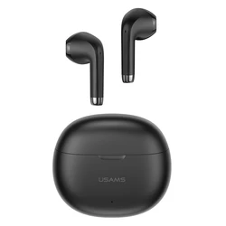 Bluetooth Handsfree Usams με Θήκη Φόρτισης US-YO17, True Wireless, μαύρα
