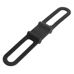 Ελαστικό κλιπ συγκράτησης φακού ποδηλάτου Powertech BIKE-0019, μαύρο