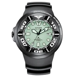 Ανδρικό Ρολόι Citizen Bj8055-04X (48mm) Καουτσούκ Λουράκι Μαύρο