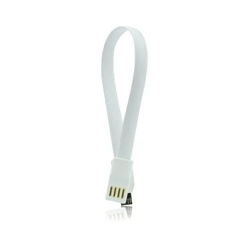 Καλώδιo USB Baku με μαγνήτη - micro USB universal 20cm άσπρο