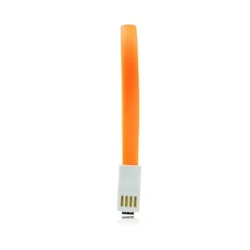 Καλώδιo USB Baku με μαγνήτη - micro USB universal 20cm πορτοκαλί