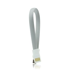 Καλώδιo USB Baku με μαγνήτη - micro USB universal 20cm γκρι