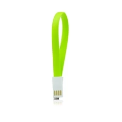 Καλώδιo USB Baku με μαγνήτη - micro USB universal 20cm πράσινο