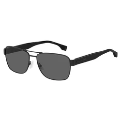 HUGO BOSS BLACK Γυαλιά Ηλίου Ανδρικά/Unisex BOSS 1441/S 807 - 60/16/150 mm, Μαύρο Μεταλλικό Σκελετό, Γκρι Πολωμένοι Φακοί
