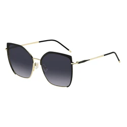 Γυαλιά Ηλίου HUGO BOSS BOSS1708/S RHL Γυναικεία 58/16/140 Μαύρο Μεταλλικό Σκελετό Γκρι Degraded Φακοί