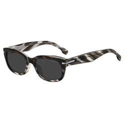 HUGO BOSS BLACK Γυαλιά Ηλίου Ανδρικά BOSS1793FSTV7 53/20/150 Καφέ Κοκκάλινος Σκελετός Γκρι Φακοί
