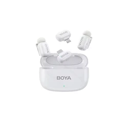 Μικρόφωνο Boya Mini iPhone Lightning & Type-C White - 2,4GHz 2mic Wireless with Charging Box