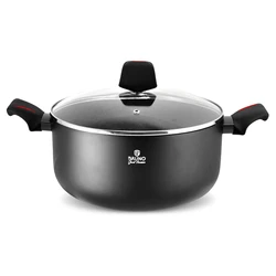 Κατσαρόλα Bruno Granit Premium BRN-0121 με αντικολλητική επίστρωση, 24cm