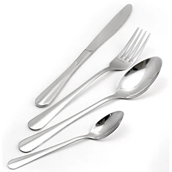 Σετ Μαχαιροπίρουνα Bruno Ανοξείδωτα Harmonia, Ασημί, 16Τμχ