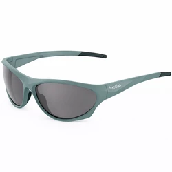 Bolle Unisex Polarized Sunglasses BS135007 (65/19/125 mm) - Green Acetate Frame, Silver Mirror Lenses