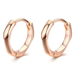 Σκουλαρίκι Bamoerα Κρίκοι BSE119, Ασήμι 925, Ροζ Χρυσό