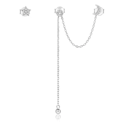 Σκουλαρίκι Bamoerα Καρφωτά BSE431 με Κυβική Ζιρκόνια, Ασήμι 925, Ασήμι