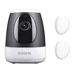IP Κάμερα Bosma smart kit XC με λειτουργία hub, Pan 360°, 1080p, WiFi, PIR