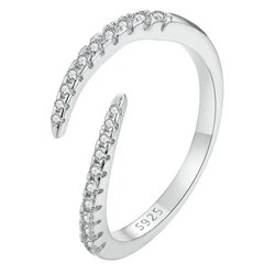 Δαχτυλίδι Bamoer Bsr470-Ae, Κυβική Ζιρκόνια, Ανοιγόμενο, Ασήμι 925 Ασημί