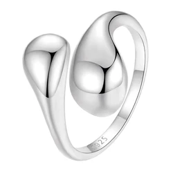 Δαχτυλίδι Bamoer Bsr597-E, Ανοιγόμενο, Ασήμι 925, Ασημί